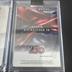2026 Wild Card Matte Metal Fighters Set Mayweather 2/2 And Dustin Poirier 7/8