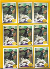 75018 LOT OF 9 1985 Topps #7 Nolan Ryan ASTROS CARDS