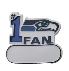 2 Pcs Seattle Seahawks #1 Fan Magnet Fridge Locker Magnet Football NFL