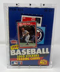 Premium Acrylic Display Case Magnetic Lid FITS 1985 Fleer Baseball Wax Pack Box