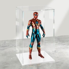 Acrylic Display Case, 4.7×4.7×7 in, Upgraded Thickened UV-Resistant Showcase,…