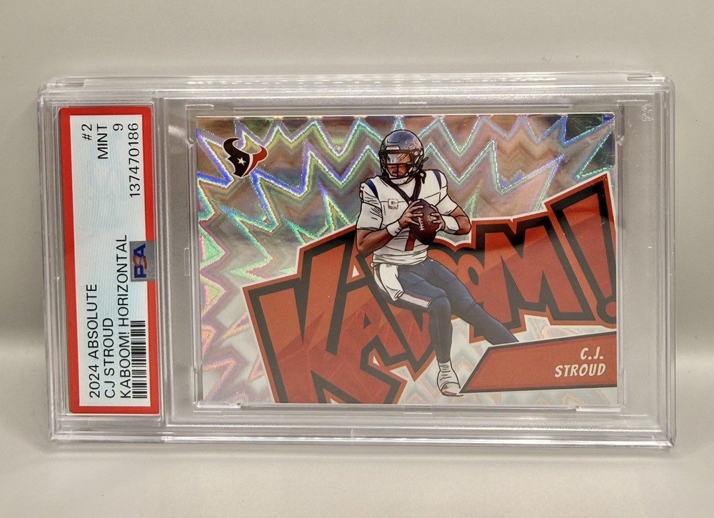 CASE HIT 2024 Panini Absolute #2 C.J. Stroud Kaboom Horizontal PSA 9