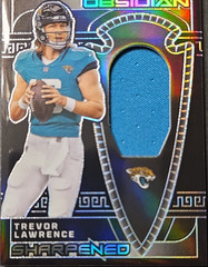 2023 Panini Obsidian Sharpened Swatches Trevor Lawrence Jaguars #SSW-TLA /199