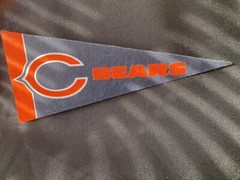 CHICAGO BEARS NFL Mini Pennant 9X4 inch, Felt