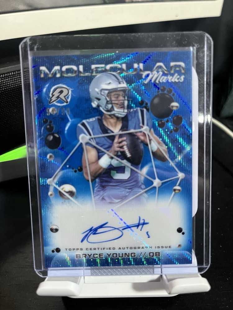 2025 Topps Resurgence Bryce Young /99 Molecular Marks Blue Auto