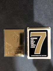 1990s Mickey Mantle Topps 22KT GOLD Card 1952 Style In Box – NY Yankees