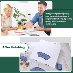 4pc 5000 Card White Cardboard Storage Boxes with Dividers for Collectors