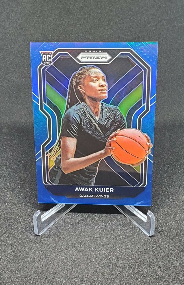 2021 Panini Prizm WNBA Awak Kuier #90 Blue Prizm RC /149 Dallas Wings Rookie