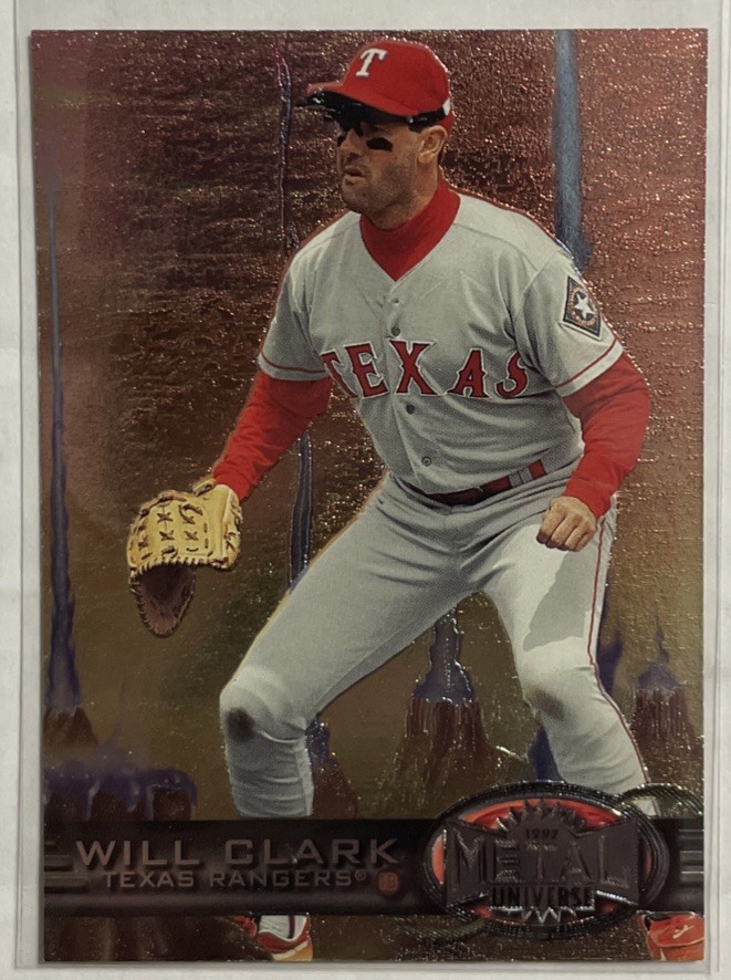 1997 Fleer Metal Baseball Will Clark Base Card #161 Complete Your Set! ⚾️