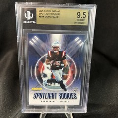 2025 Panini Instant Drake Maye Spotlight Rookies RC #SR-4 Beckett 9.5 GEM Mint