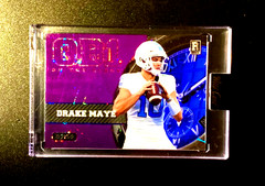 Drake Maye Rookie #7/10 2023 Purple Refractor Wild Card Blue 7 OF 10 Rare QB SP