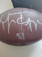 Signed Autographed NFL Wilson Football