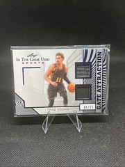 2025 Leaf In The Game Used Atlanta Hawks Trae Young GA-43 Gate Attraction