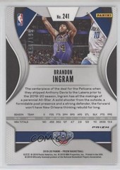 2019-20 Panini Prizm Blue Prizm 40/199 Brandon Ingram #241 10no