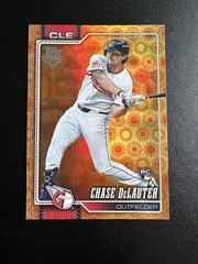 2026 Topps Series 2 Orange “SUN” Holo Foil Parallel #458 Chase DeLauter, RC
