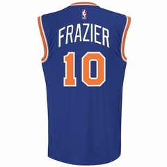 Walt Frazier New York Knicks NBA Adidas Away Blue Men’s Replica Jersey