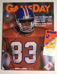TICKET STUB & PROGRAM – Cardinals @ Denver Broncos Mike Young – Aug 31, 1990