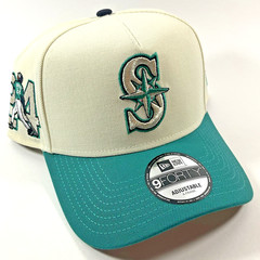 New Era Seattle Mariners Exclusive GRIFFEY Cream 9FORTY A-Frame Snapback Hat Cap