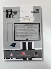 2005 Leaf Certified rc rainbow ERIC SHELTON 1/1 /5 /25/50/150 Carolina Panthers