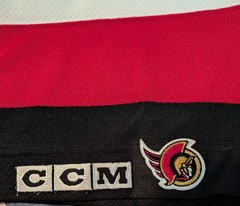 Vintage 90s Ottawa Senators CCM 550 XL White Jersey. NHL