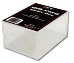 Case of 100 BCW 100 ct 2-piece Slider Plastic Baseball Trading Card Boxes box