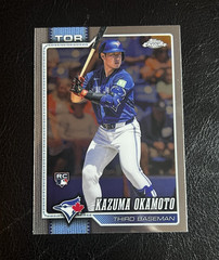 Topps Chrome 2026 Kazuma Okamoto Rookie Card #78 Toronto Blue Jays