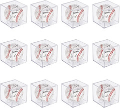 12Pack Baseball Display Case Acrylic Cube – UV Protected Acrylic Baseball Holder