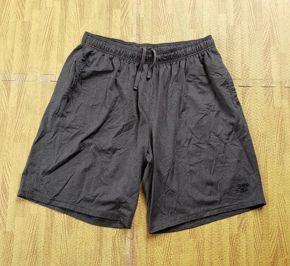 New Balance Workout Training Shorts ~ Men’s XL ~ Gray Quad City Storm SPHL