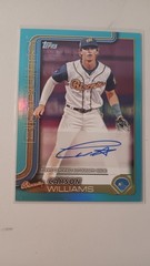 2025 Topps Pro Debut CARSON WILLIAMS Auto Aqua Foil #/75