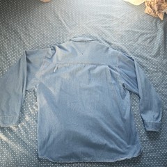 Vintage 90s NFL True Fan Sportswear Minnesota Vikings XL Denim Shirt