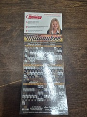 2025 Milwaukee Brewers Strip Magnet Schedule