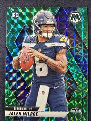 2025 Panini Mosaic Jalen Milroe RC Green Mosaic Prizm Seahawks Rookie QB