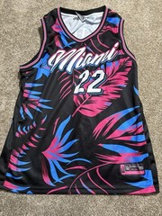 Srelix Jerseys Jimmy Butler #22 Miami Heat NBA Basketball Jersey Unisex L Custom