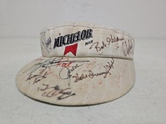 Golf Visor Signed Payne Stewart Hale Irwin Chip Beck and many other Pro Golfers