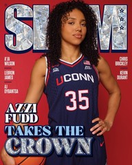 Slam Magazine 8×10 photo COVER Azzi Fudd UCONN Dallas Wings WNBA