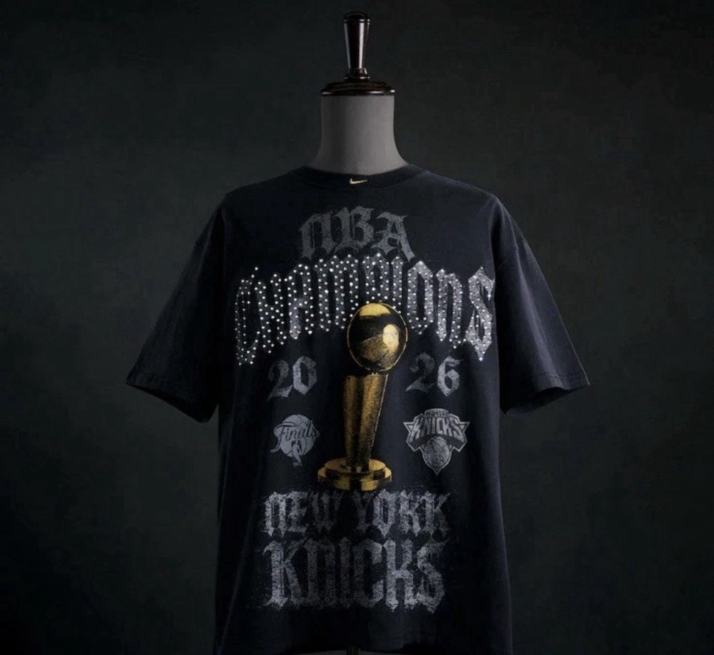 New York Knicks Nike 2026 NBA Finals Champions Authentic Locker Room Shirt Sz XL