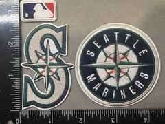 SEATTLE MARINERS LOT SET OF 3 MLB BASEBALL IRON ON PATCHES