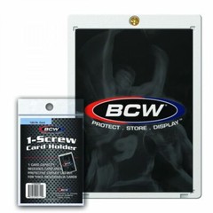 (1x) 1-1S-STHICK BCW 120pt. 1-Screw Super Thick Card Holder