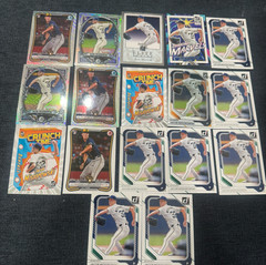 17 JACOB MISIOROWSKI RC Cards Mojo Refractor Bowman Chrome Paper Brewers Donruss