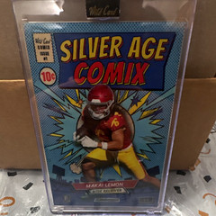 Wild Card Makai Lemon USC Trojans Football Silver Age Comix JSACBL1-ML