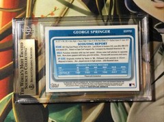 2011 BOWMAN CHROME GEORGE SPRINGER RC REFRACTOR PROSPECTS BGS 9.5 GEM MINT