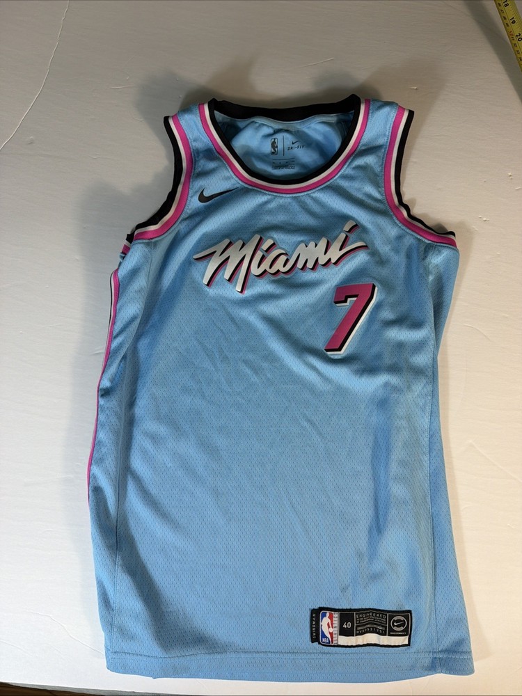 Nike Goran Dragić #7 Miami Heat Vice Swingman Jersey Men’s 40 Blue