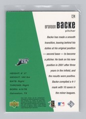 Brandon Backe 2002 Upper Deck Diamond Connection – DC Rookies #124 /1500 (RC)