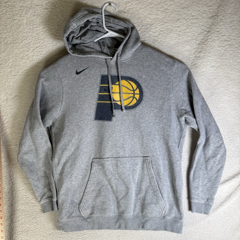 Nike Indiana Pacers Hoodie Sweatshirt Mens XL Gray NBA Basketball Pullover
