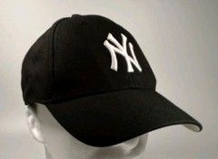New York Yankees Black MLB Baseball Cap Hat ’47 Brand Adjustable Hook&Loop Strap