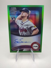 2025 Topps Archives Spencer Schwellenbach Fan Favorites Auto Green Foil 35/99 RC