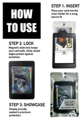 Magnetic Sports Card Holder 35pt – Premium Trading Card Display Case with UV …