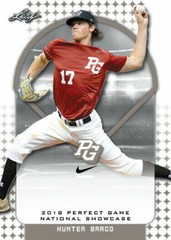 HUNTER BARCO 2018 “1ST EVER PRINTED” LEAF PERFECT GAME ROOKIE CARD #124!