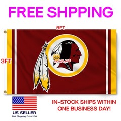 Washington Redskins Football Team 3×5 ft Flag Banner NFL Super Bowl Champions