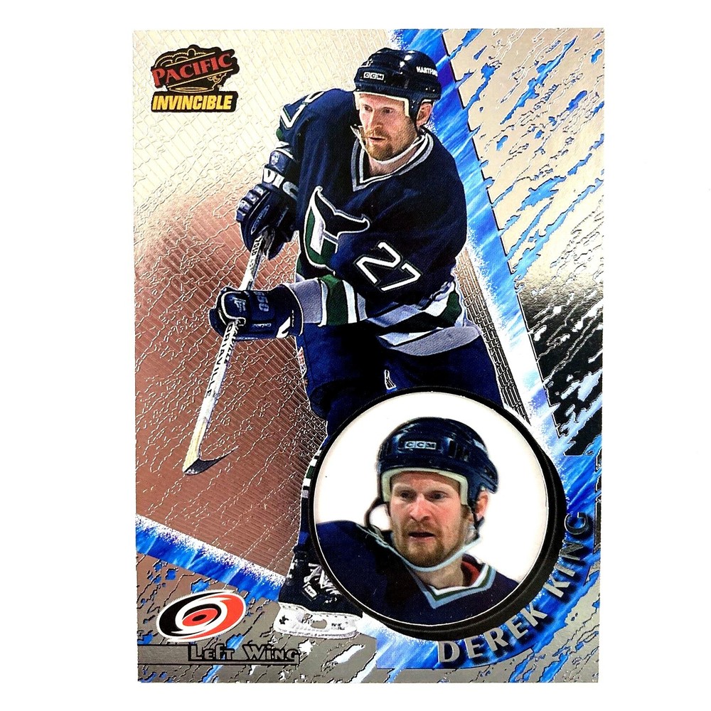 Derek King 1997-98 Pacific Invincible Silver Parallel #24 Carolina Hurricanes